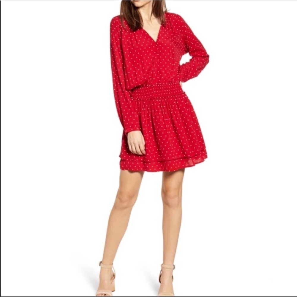 Rails Red Jasmine Smocked Dress